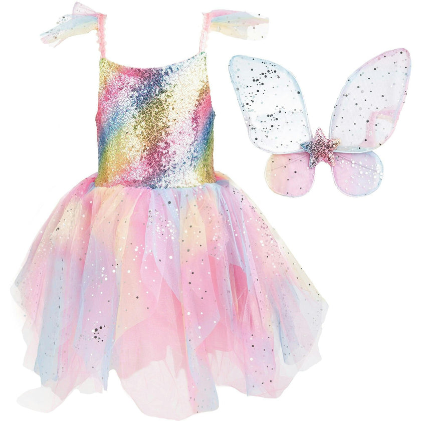 Rainbow Fairy Dress & Wings