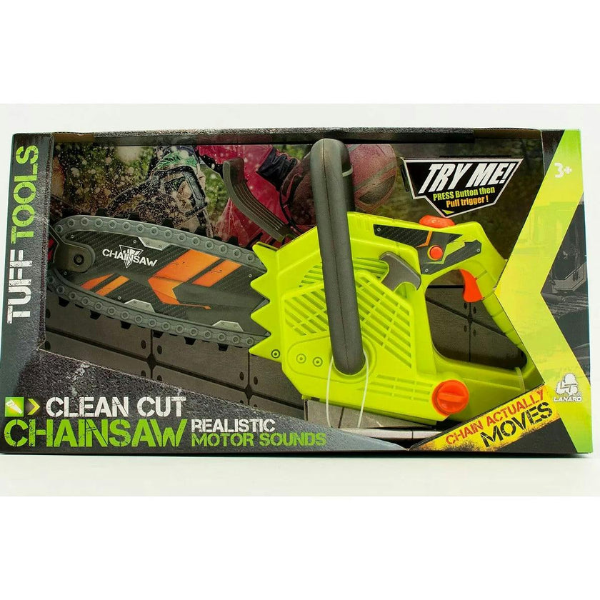 Tuff Tools: Clean Cut Chainsaw Pretend Play Toy w/ Sounds & Action
