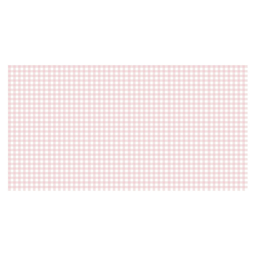 Pink Gingham Paper Tablecloth