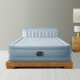 Dura-Beam: Deluxe Ultra Plush Headboard: Queen - Airbed - Blue