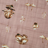 Mushroom Organic Cotton Crib Sheet