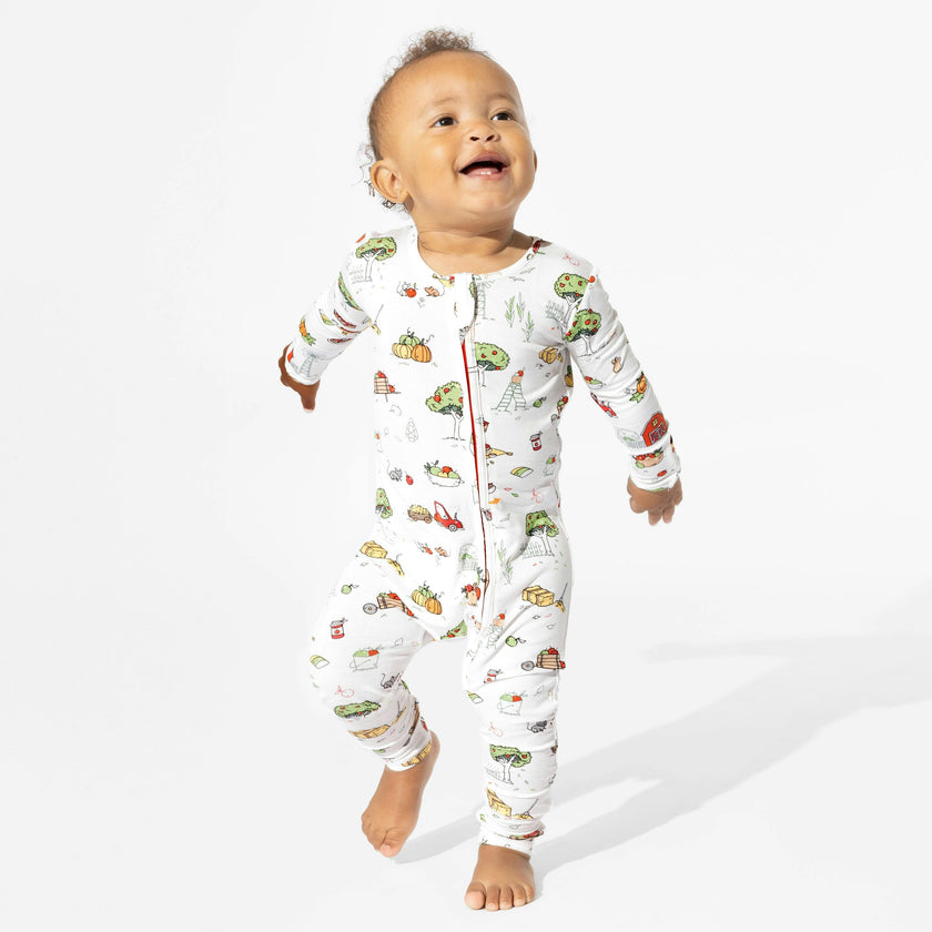 Farm Vibes Bamboo Convertible Footie