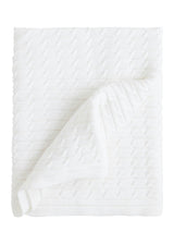Cable Knit Blanket - White
