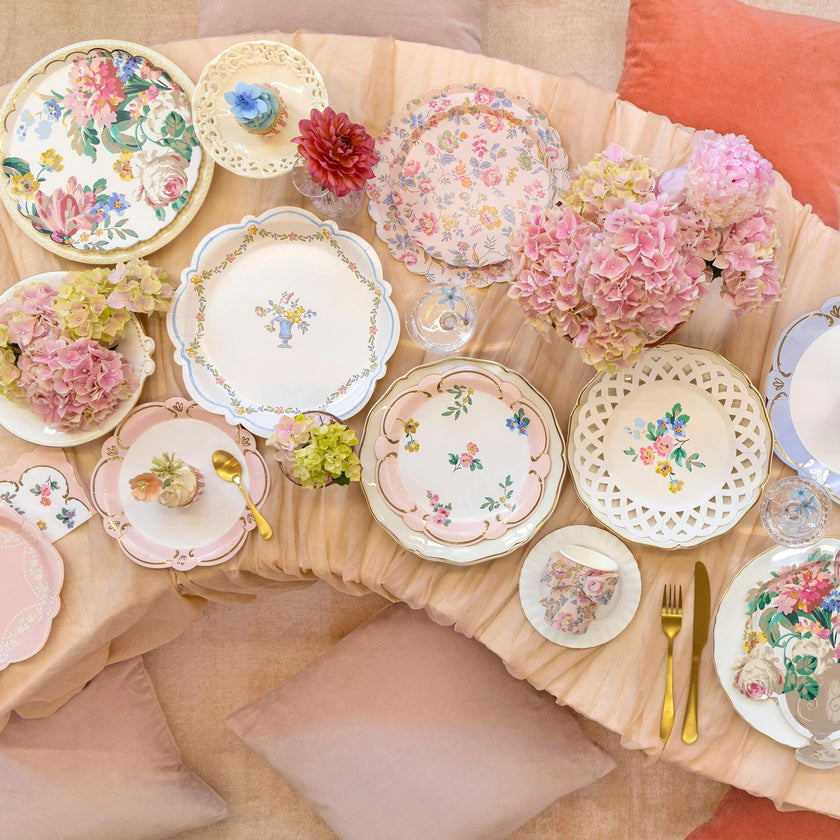 Chintz Border Dinner Plates