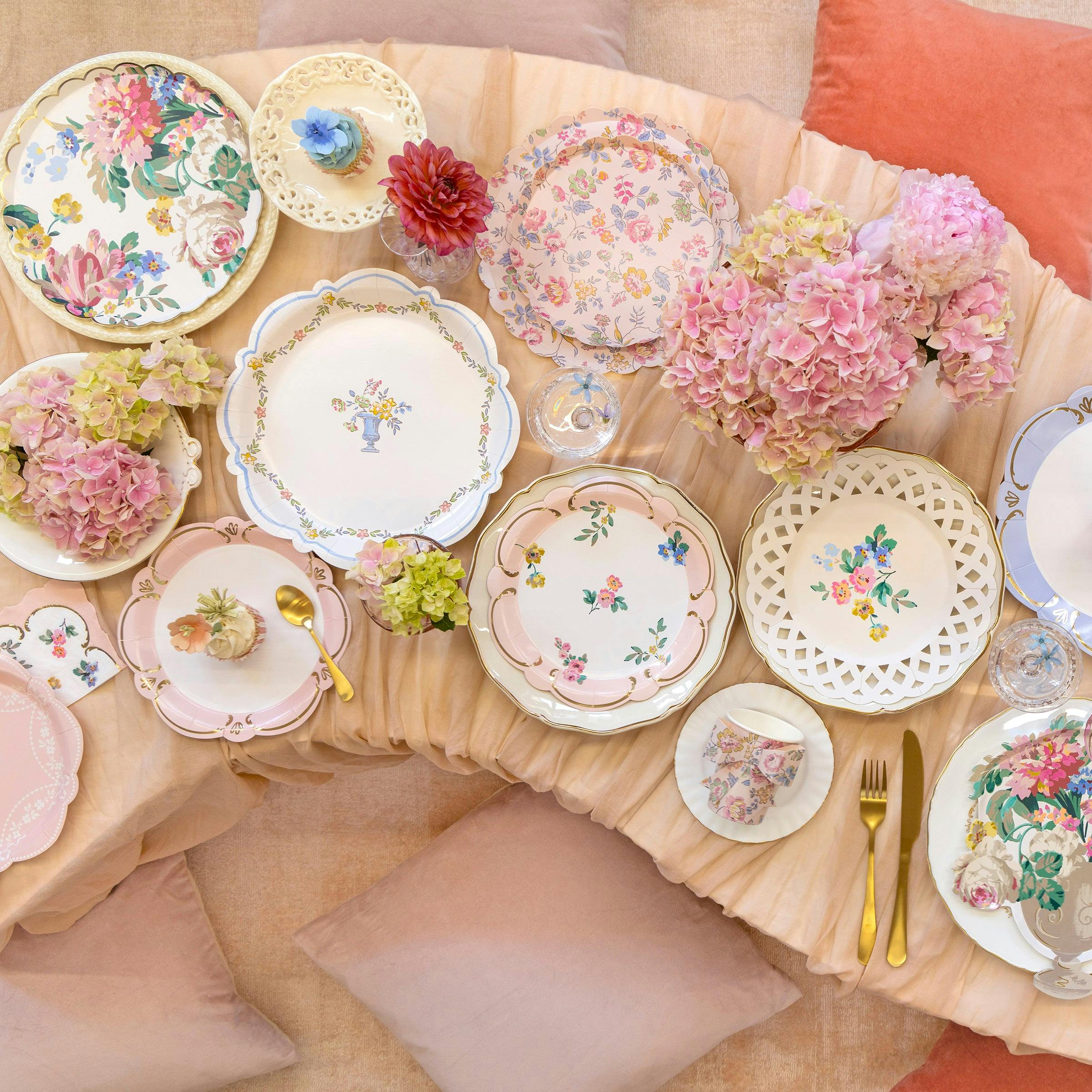 Rococo Floral Dinner Plates