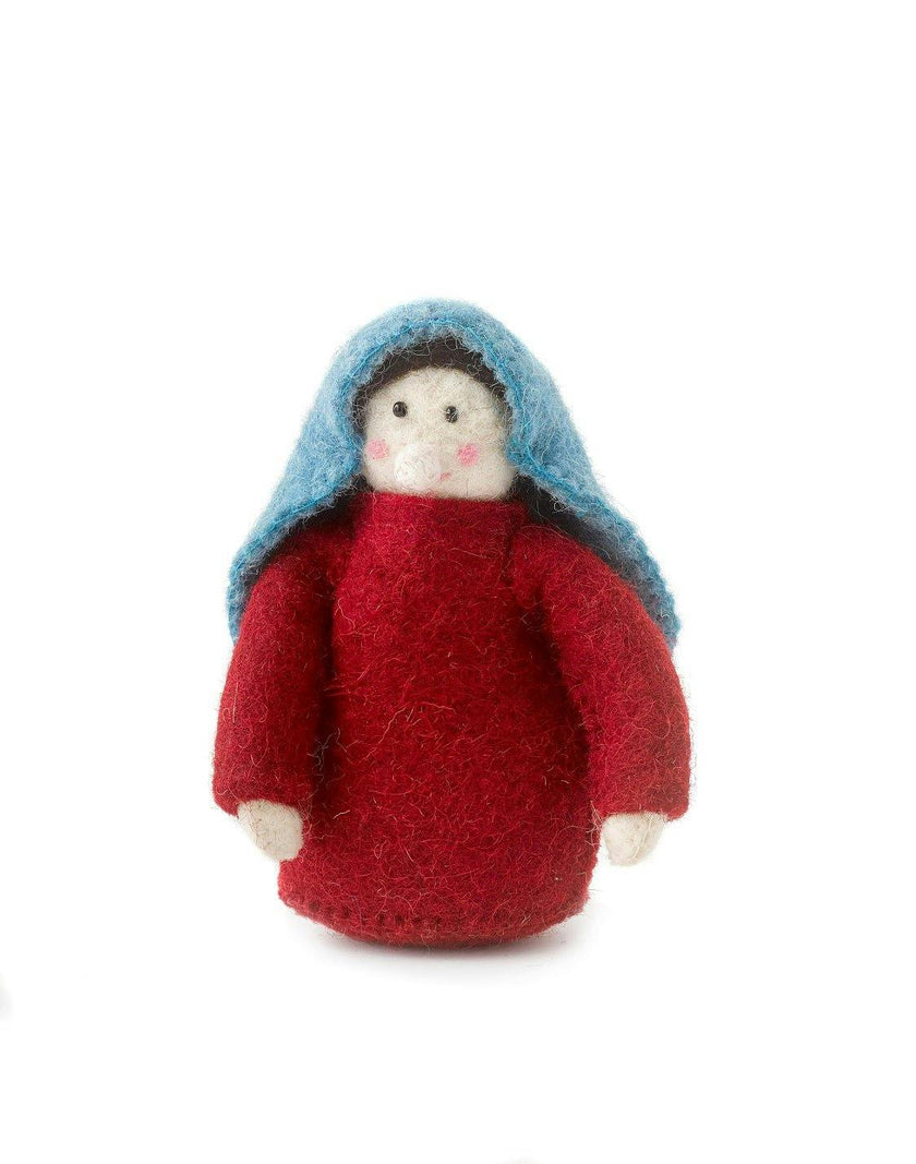 Handmade Christmas Nativity Scene in Hand Felted Wool