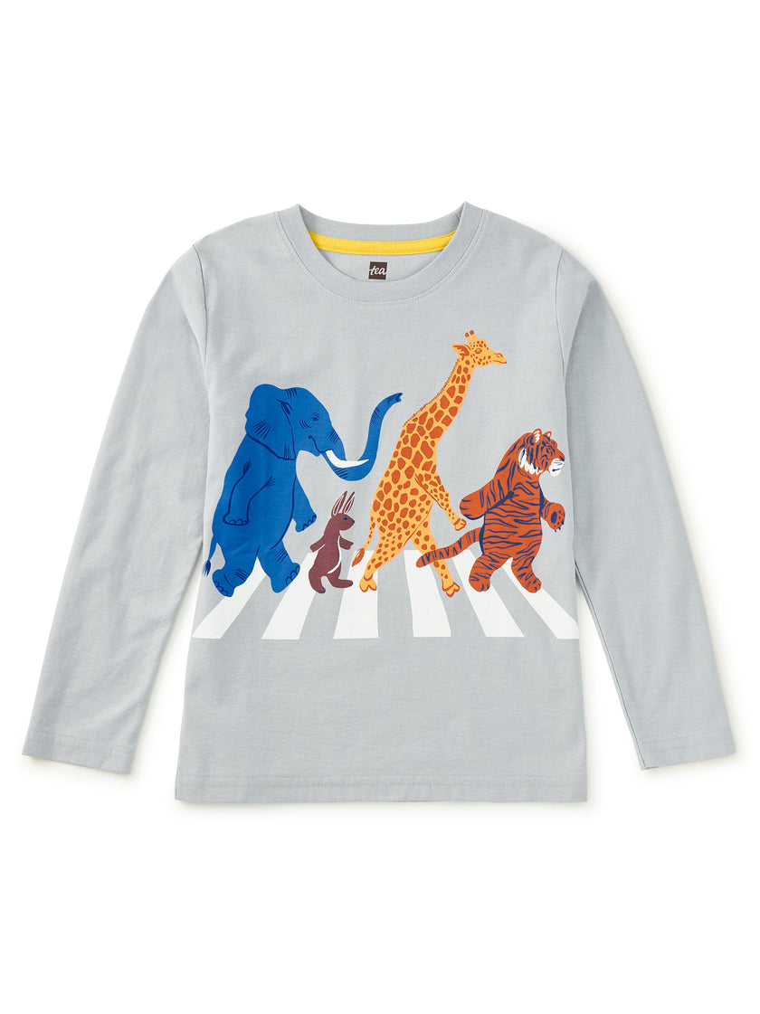 Abbey Road Animals Graphic Tee, Cement