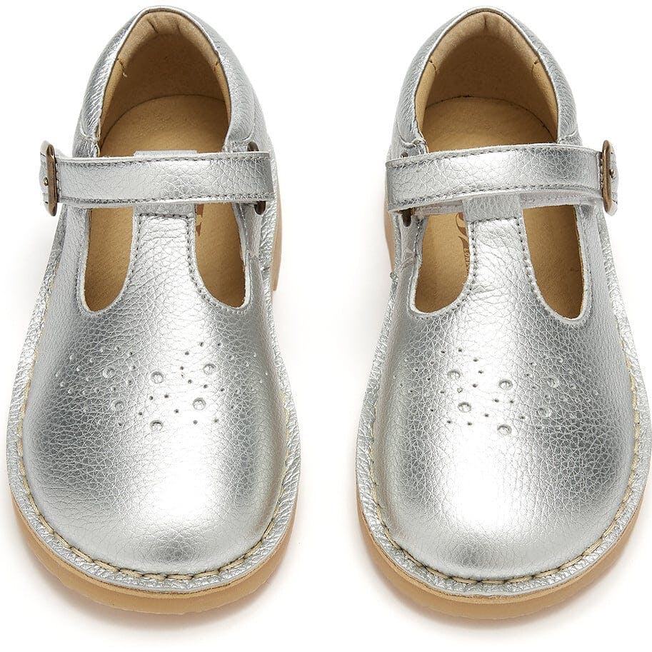Penny Vegan Synthetic Leather, Silver
