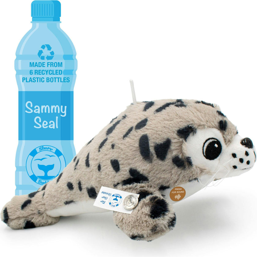 Sammy The 12" Stuffed Plush Toy w/ Authentic Animal Sounds