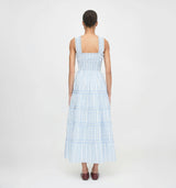 The Kimmy Nap Dress - Blue Petal Stripe