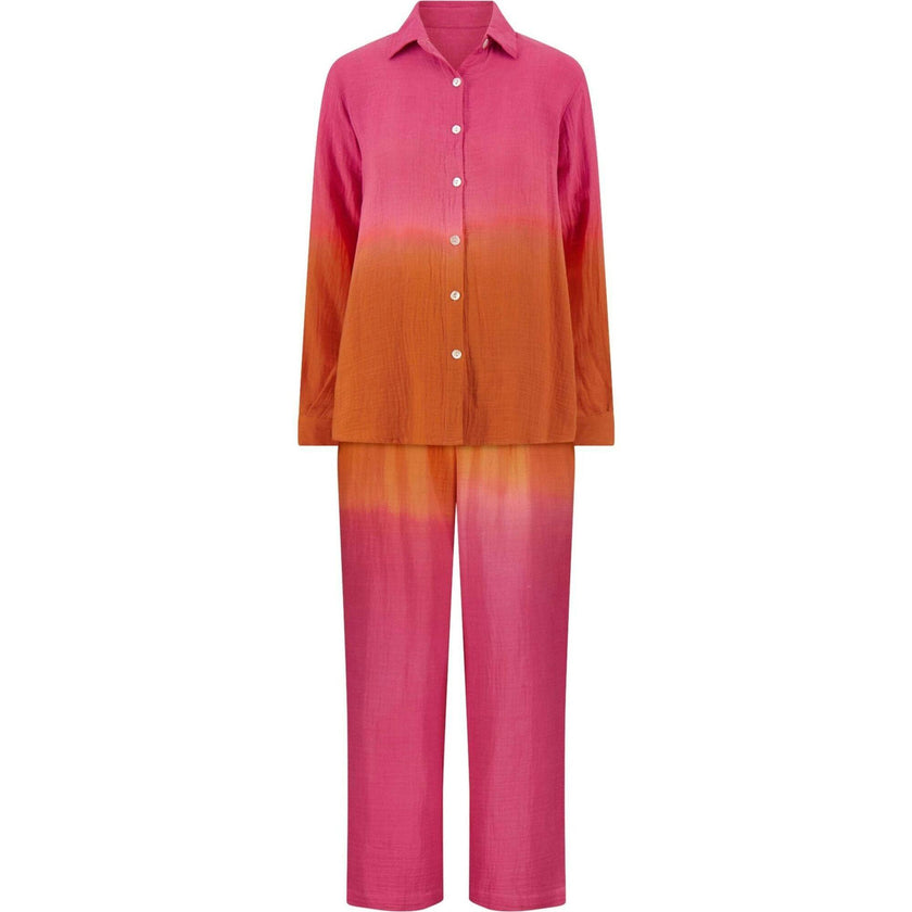 Clementine Womens Top & Pant Set Ombre, Pink
