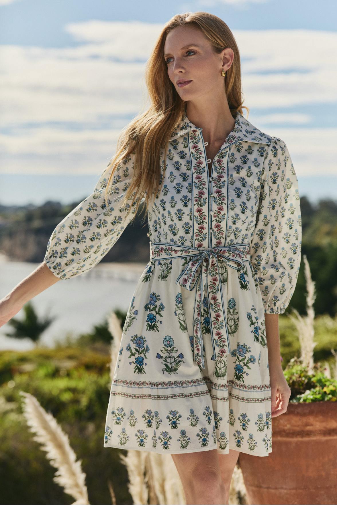 Halle Mini Dress in Party on Prairie