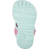 Oruga Calfskin Leather Flexible First Walker Sandals, Pink