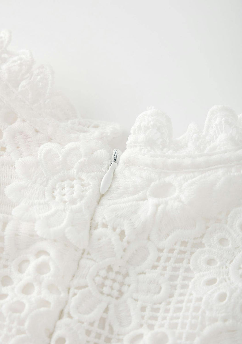 Lucinda Embroidered Mini Dress
