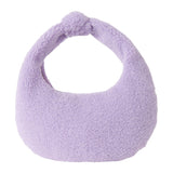 Purple Shearling Bag