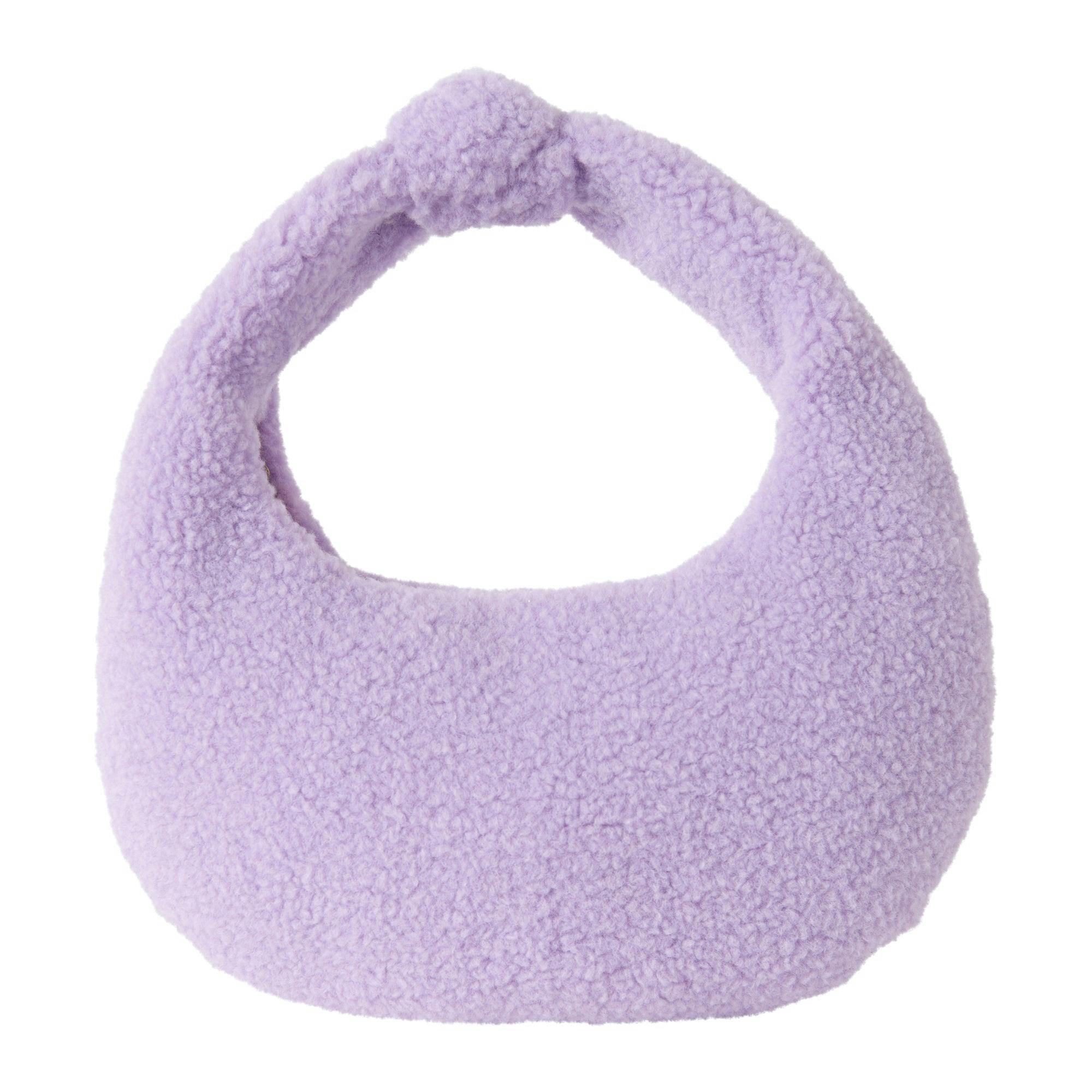 Purple Shearling Bag
