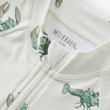 Mint Lobster Zipper Shortall Swimsuit