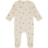 Orange Print Long Sleeve Footie