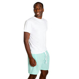 Men's Hepburn Gingham Mint Sleep Shorts - Organic Cotton Poplin