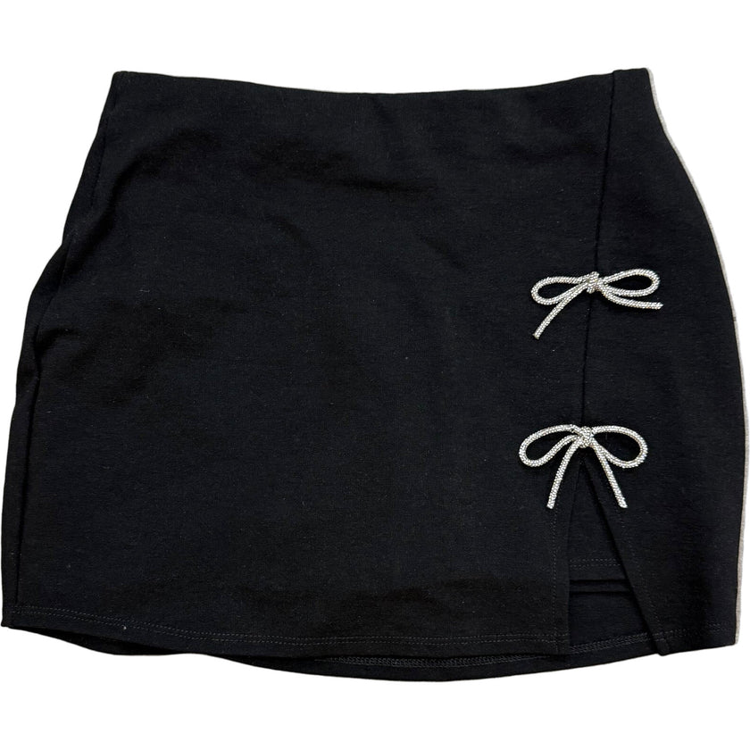 Girls Bow Skirt, Black