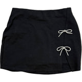Girls Bow Skirt, Black