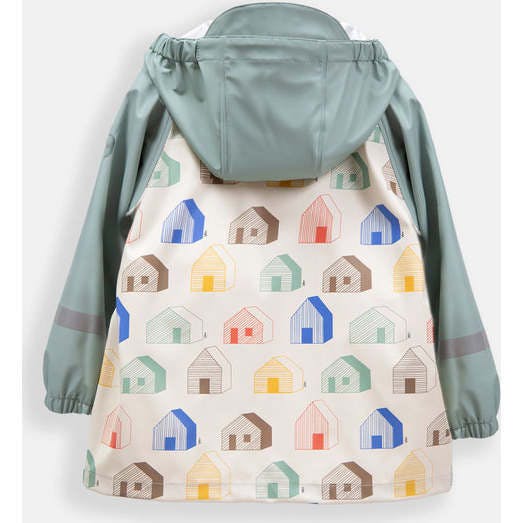 House Print Rain Hooded Jacket