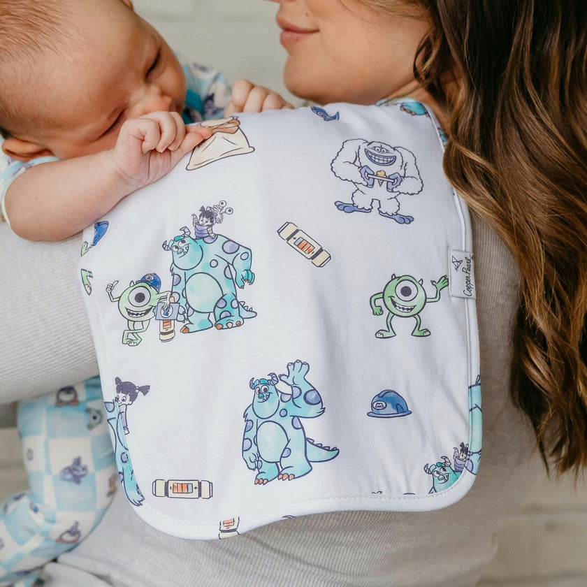 3 Pack Premium Burp Cloths - Monsters, Inc. Medley