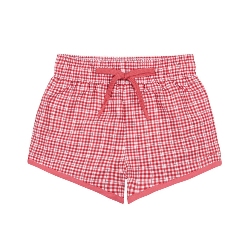 Boys Poppy Gingham Boardie