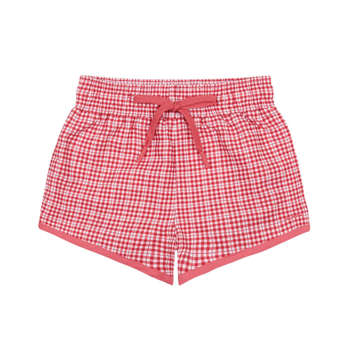 Boys Poppy Gingham Boardie