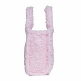 Sherpa Tote Bag – Cozy, Colorful & Convertible with Matching Coin Purse, Strawberries + Daisies
