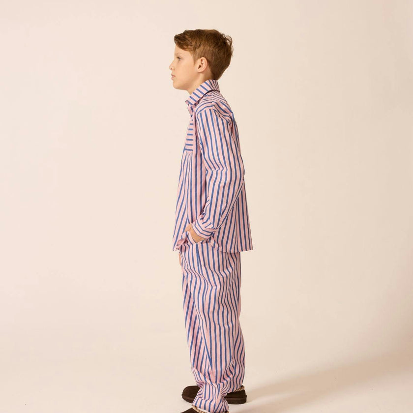 Friday Pant in Blue Note Stripe