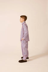 Friday Pant in Blue Note Stripe