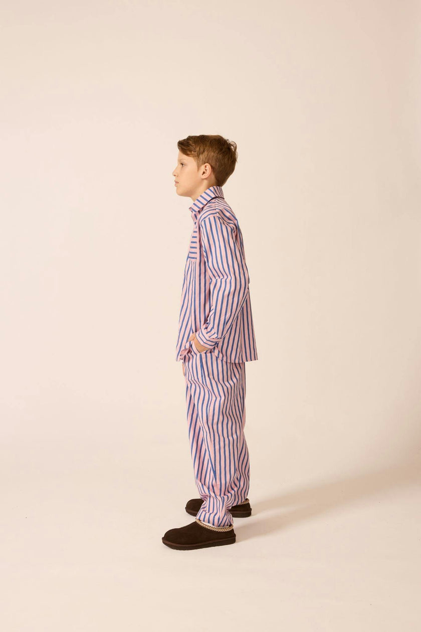 Friday Pant in Blue Note Stripe