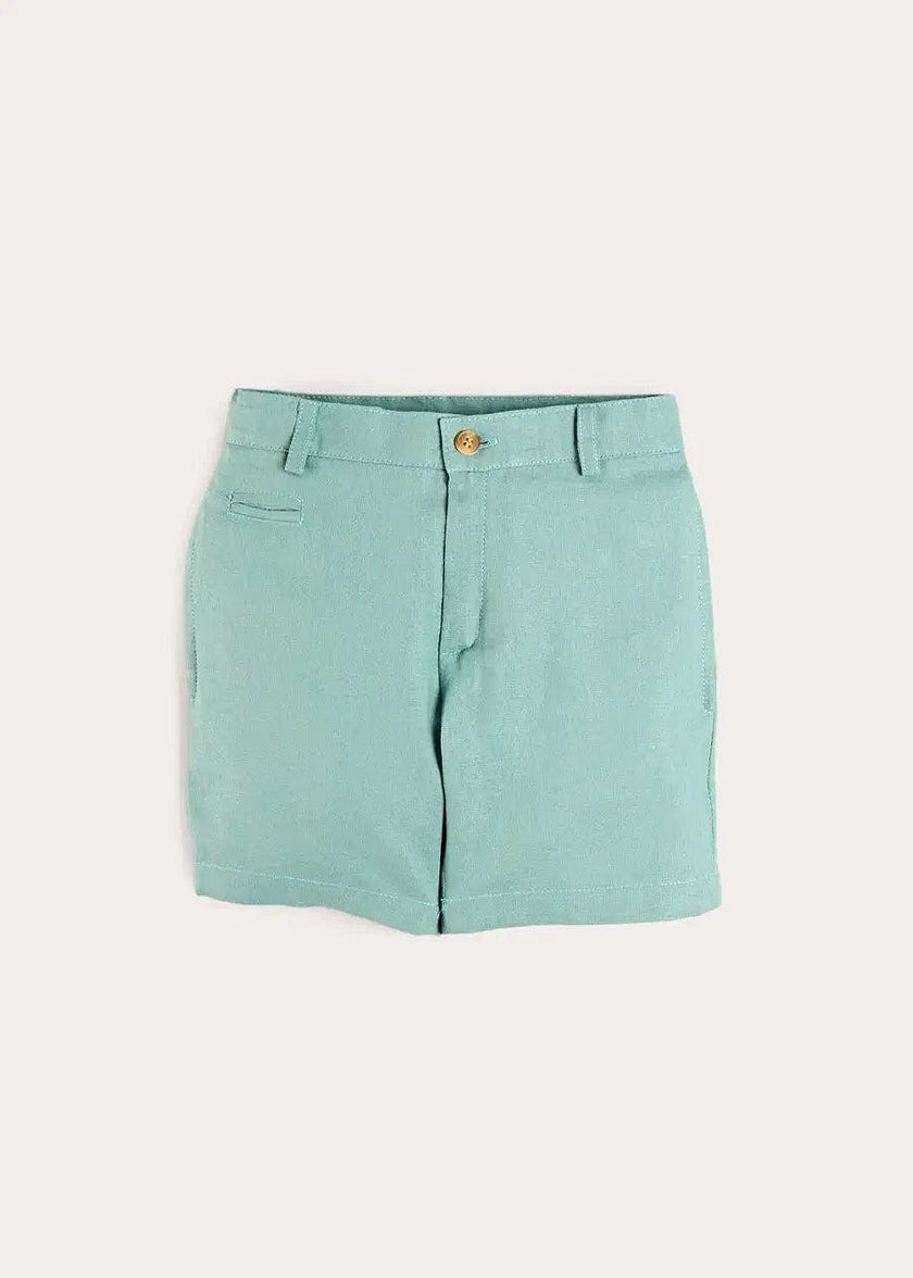 Plain Shorts in Sage Green (4- 10yrs)