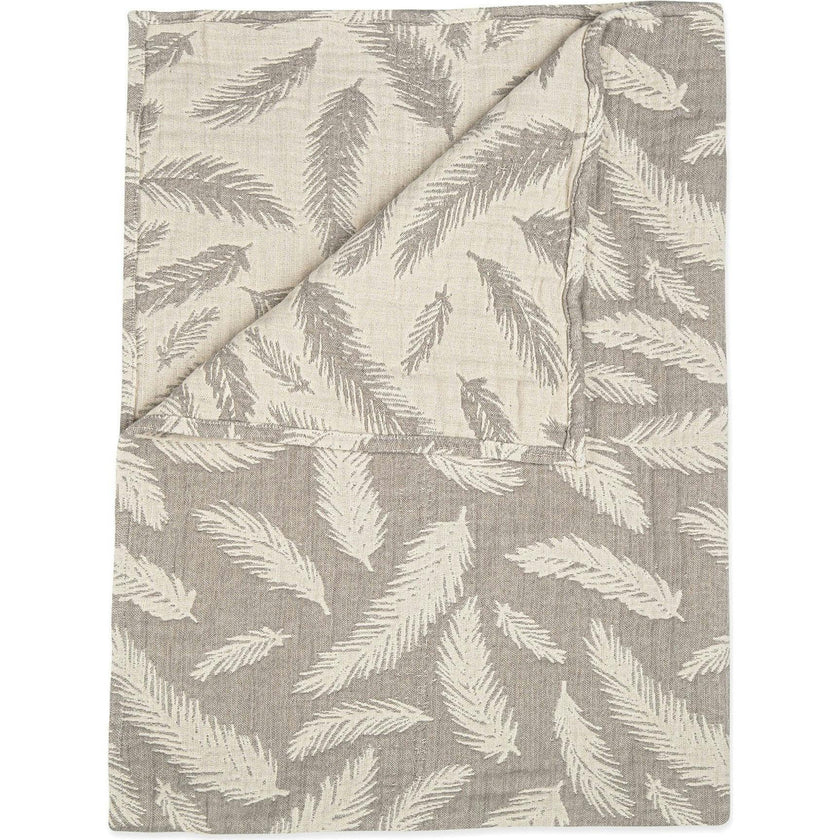 Jacquard Blanket Grey Feather