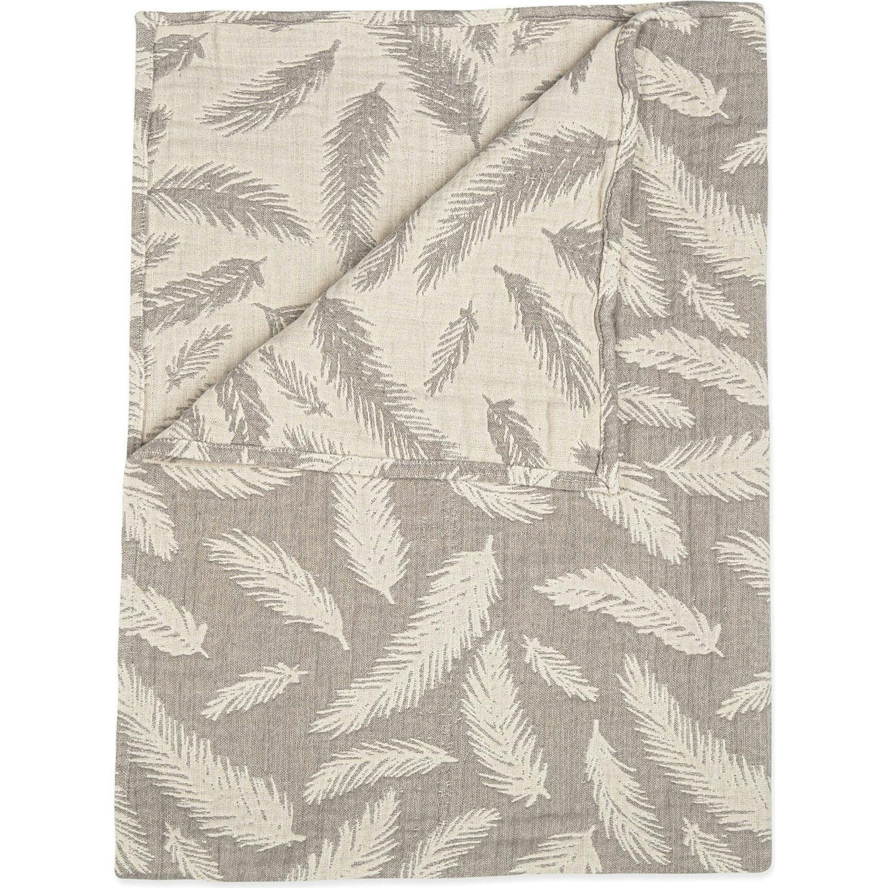 Jacquard Blanket Grey Feather