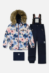 Two Piece Play Snowsuit Watercolor Flower Print
