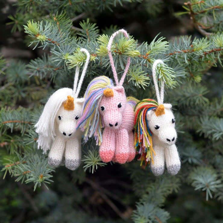 Unicorn Holiday Ornaments