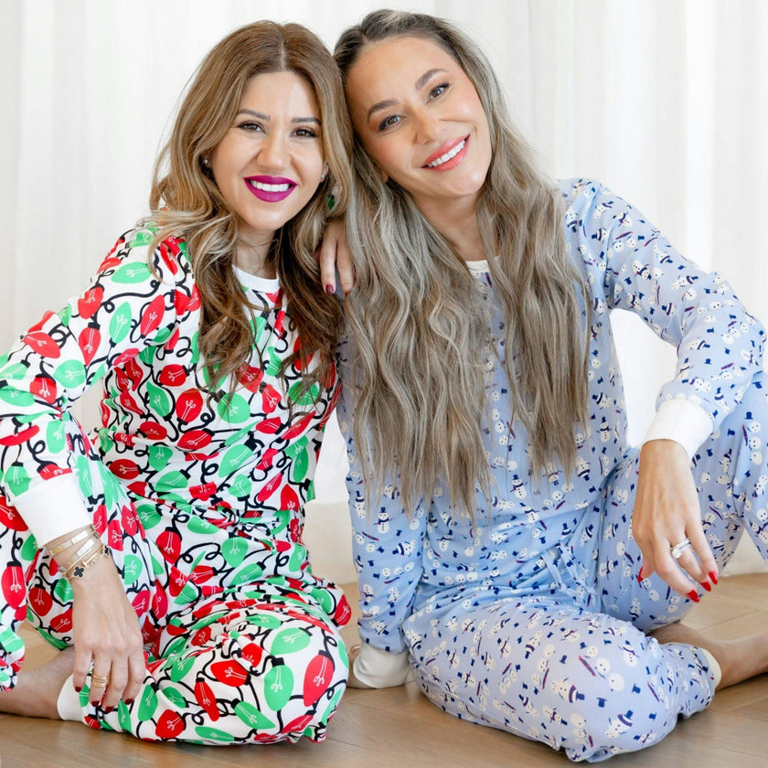 Organic Adult Women's Pajamas - Holiday Lights