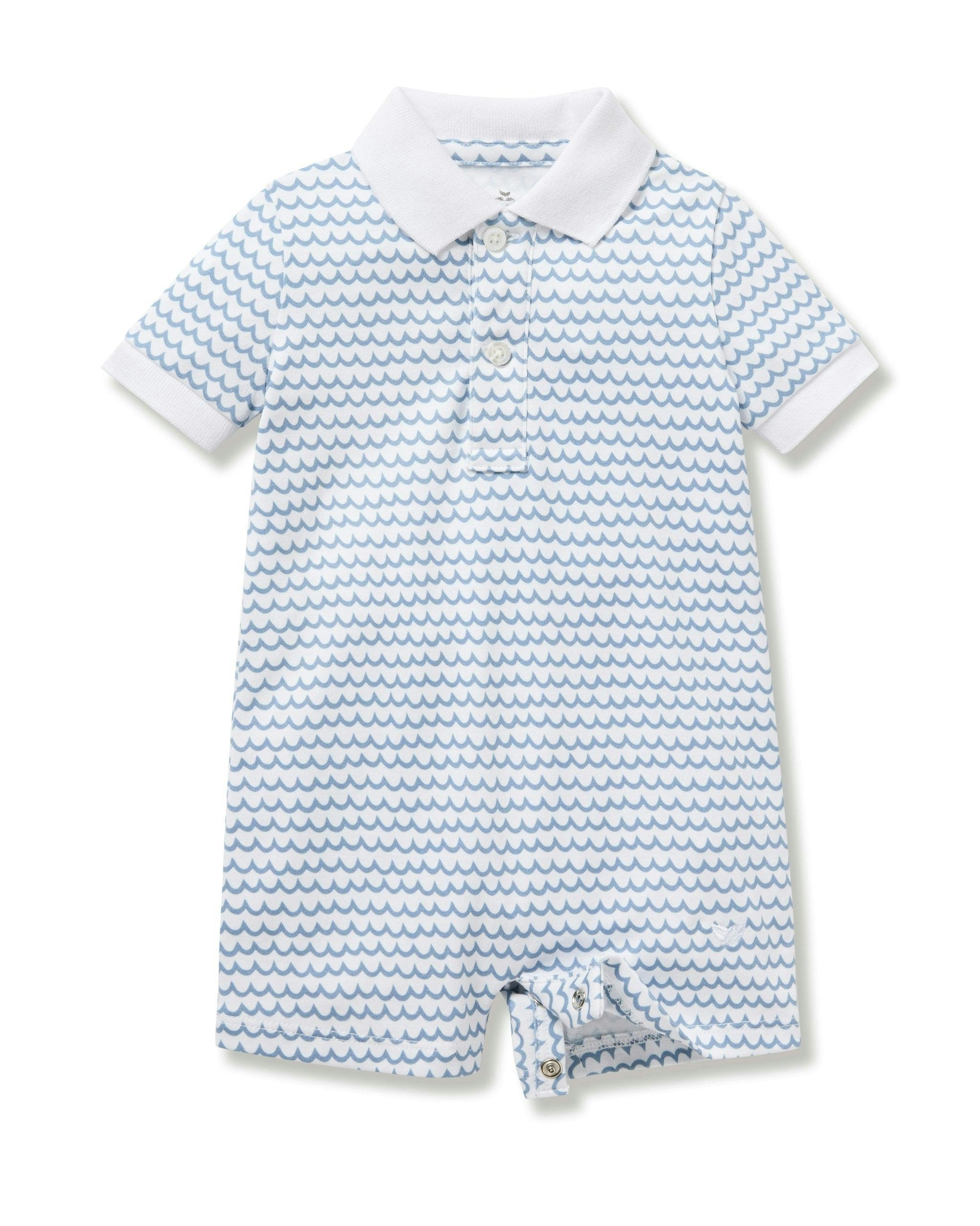 Baby's Pima Louis Play Romper in La Mer