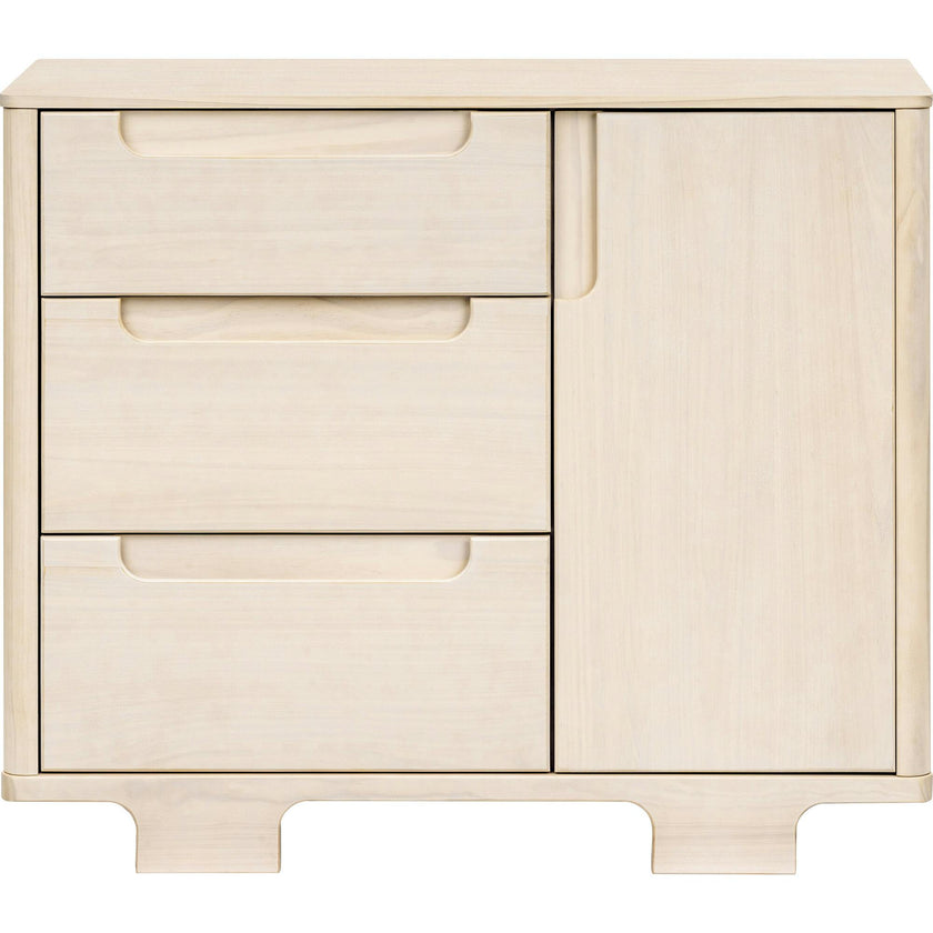 Yuzu 3-Drawer Compact Changer Dresser with Removable Changing Tray (41") in Washed Natural
