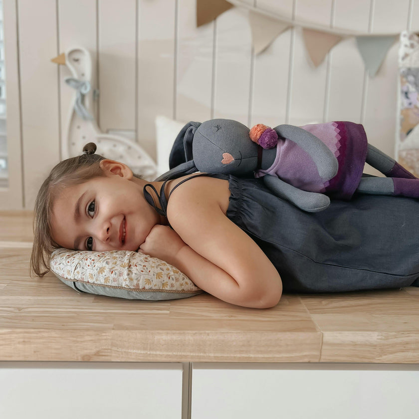 Knit Bunny Plush - Lila