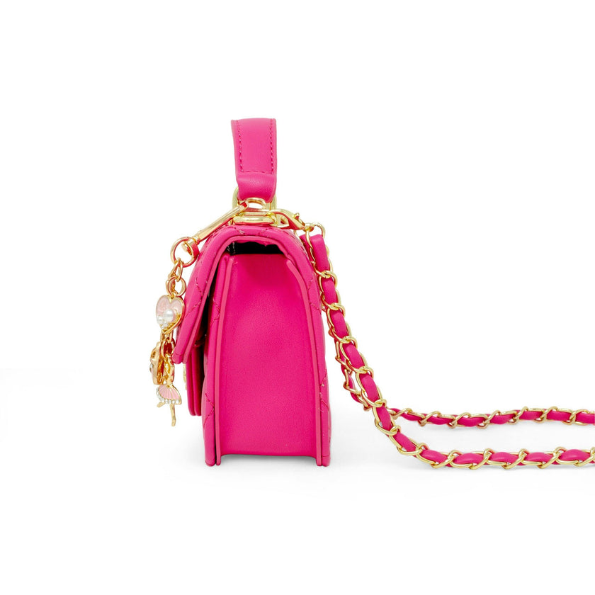 Tiny Quilted Ballet Charm Handbag