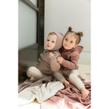 Knitted Jacket Dark Blue Grey/Dark Almond