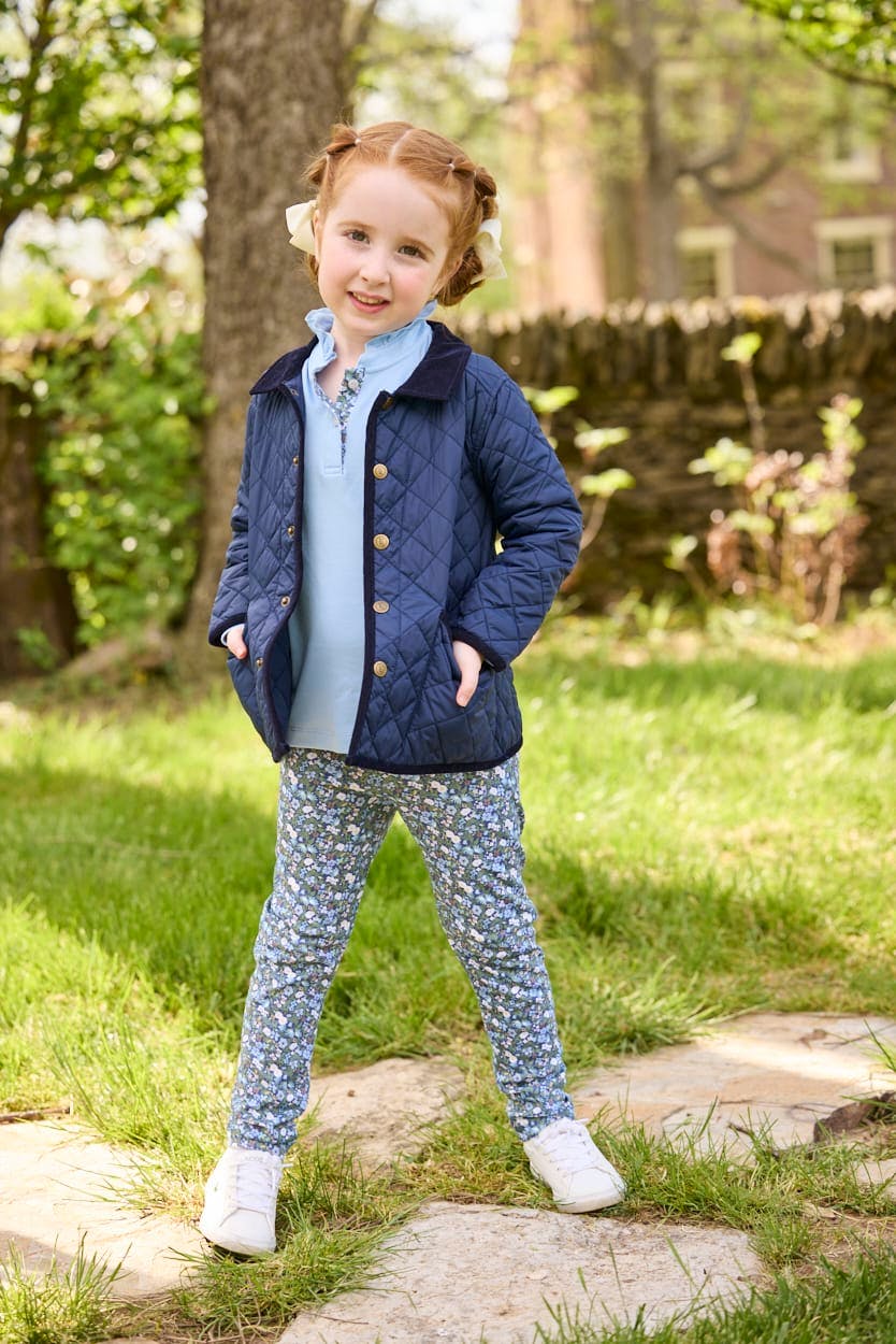 Long Sleeve Hastings Polo - Winslow Floral
