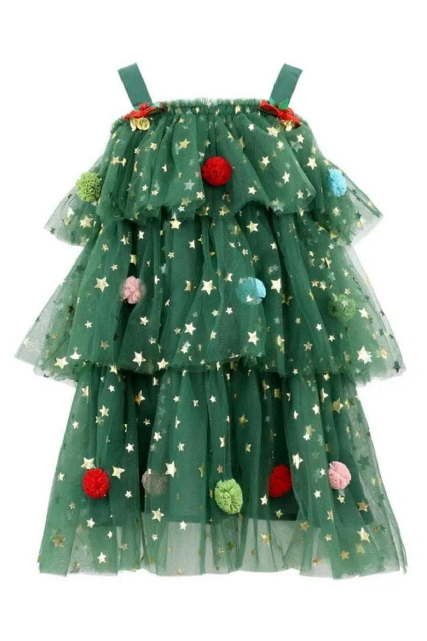 Christmas Starry Tulle Dress