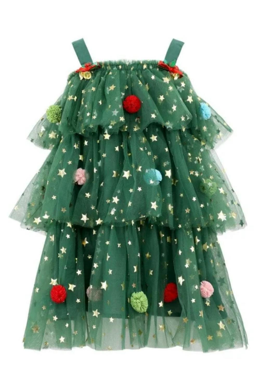 Christmas Starry Tulle Dress