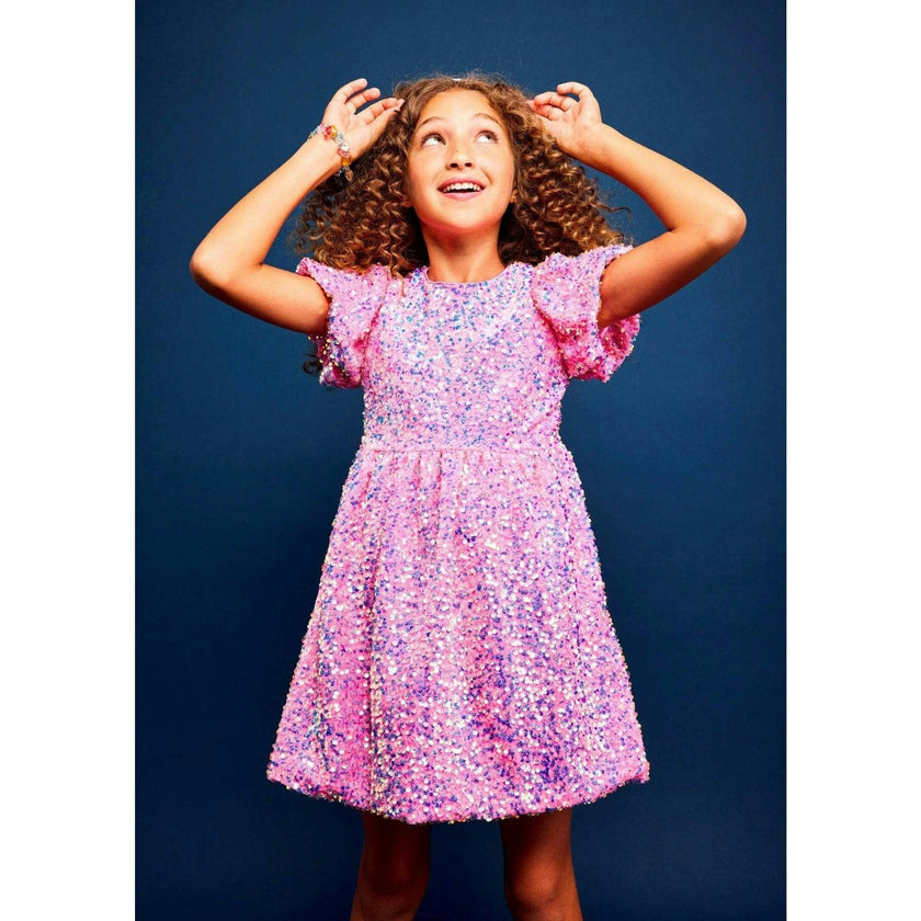 Pretty in Pink Sequin Dress