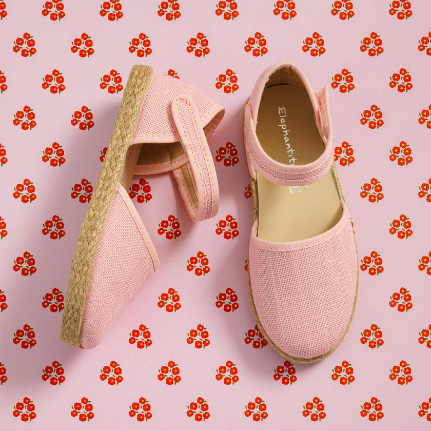 Linen Classic Espadrille | Pink