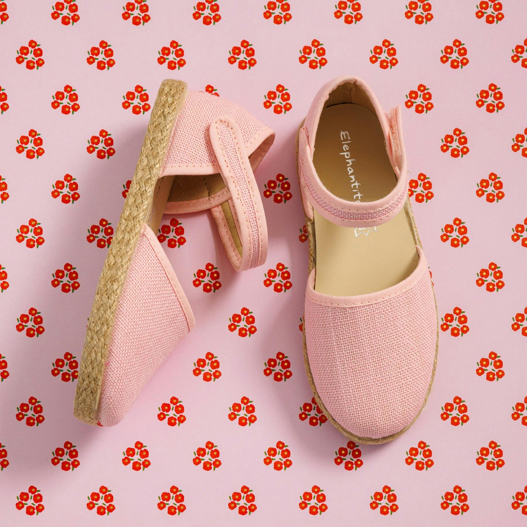 Linen Classic Espadrille | Pink